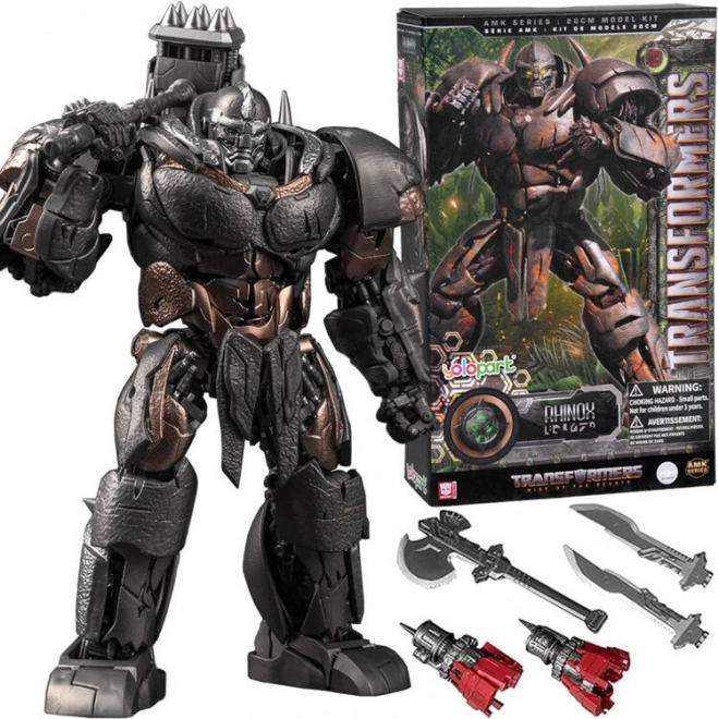 Transformers Rhinox figurka akcji 20 cm seria AMK z bonusowym uzbrojeniem