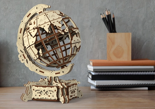 Drewniane Miasto 3D puzzle Globus 231 elementów