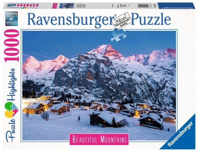 Puzzle Ravensburger Murren z Berneńskiego Oberlandu 1000 elementów