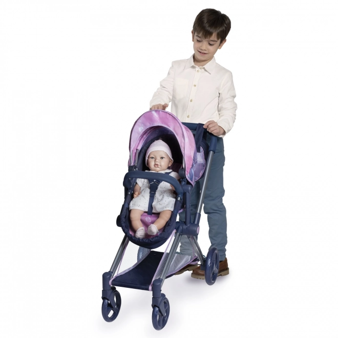 DeCuevas 81776 Składany wózek dla lalek 3 w 1 z torbą Magic Bubble 2024 - 73 cm