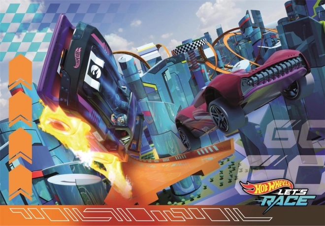 CLEMENTONI Puzzle Hot Wheels 2x60 elementów
