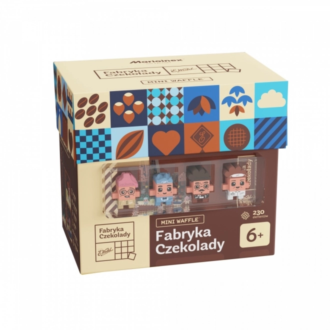 Zestaw budowlany Mini Waffle - Fabryka czekolady Wedel, 230 elementów