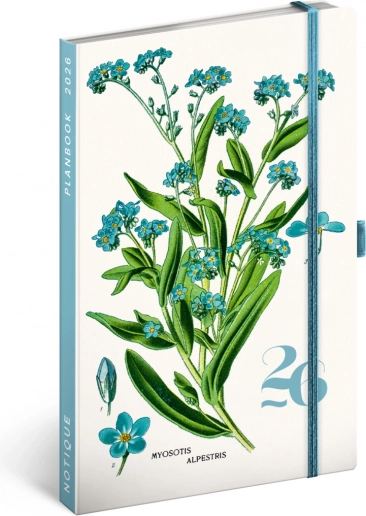 Notique Planbook dziennik i notes Zielnik 2026, 13 x 21 cm