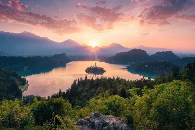Puzzle Ravensburger Jezioro Bled Słowenia 3000 kawałków