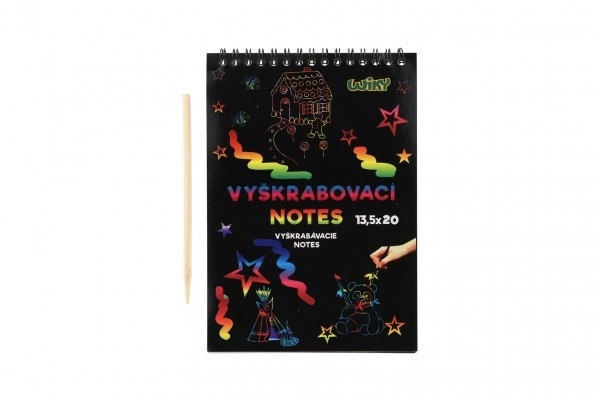 Zeszyt do zdrapywania dla kreatywnego tworzenia