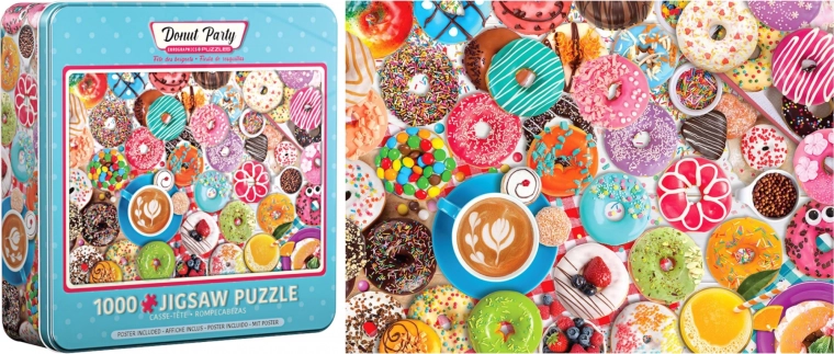 Puzzle w puszce Donutowa zabawa 1000 elementów EUROGRAPHICS