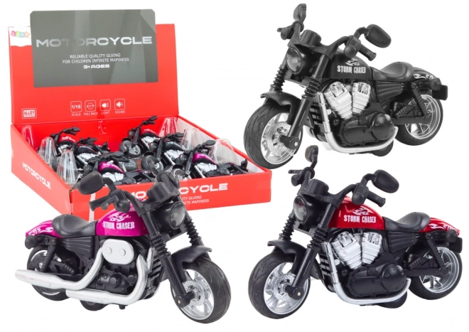 Motocykl Storm Chaser z napędem ciernym