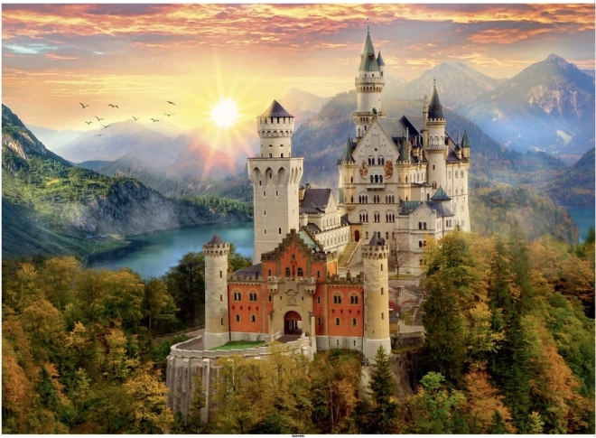 Puzzle Malowany Neuschwanstein 1000 elementów