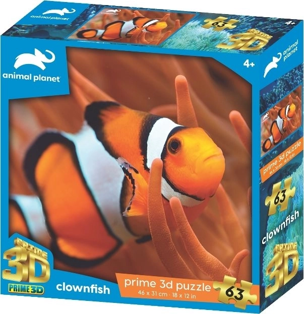 3D puzzle ryba błazenek 63 elementów