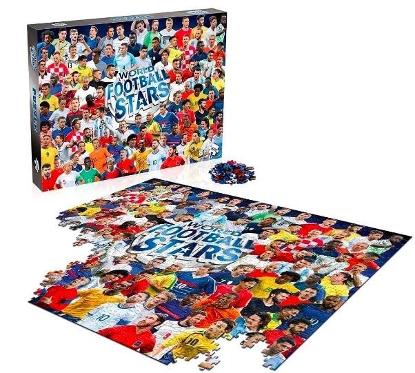 Puzzle 1000 elementów Gwiazdy światowej piłki nożnej