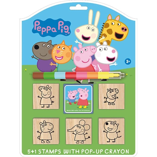 Zestaw stempelkowy Peppa Pig z kredką