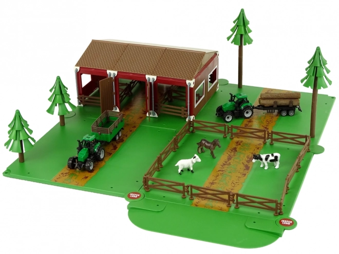 Farma Stodola Ustajenie zwierząt Farma Dwa traktory