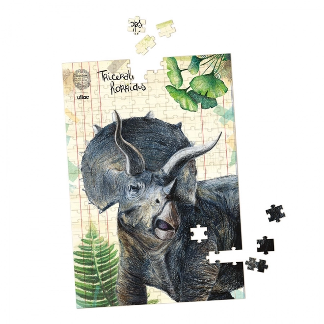 Vilac zestaw trzech puzzli z dinozaurami