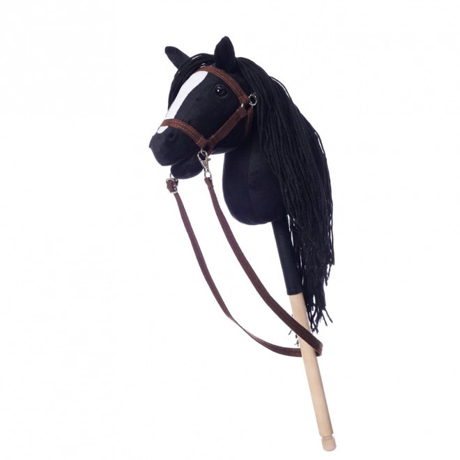 HOPPIHORSE koń na kiju hobby horse rozmiar A4 czarny