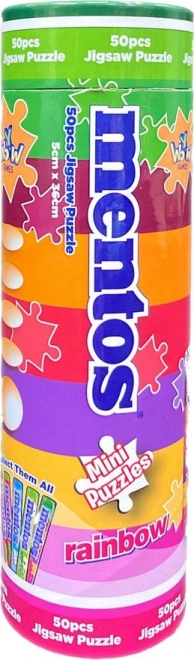Tęczowe puzzle Mentos 50-elementów