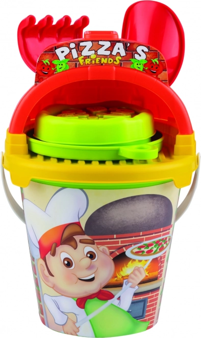 Androni zestaw do piasku Pizza Friend, 7‑częściowy