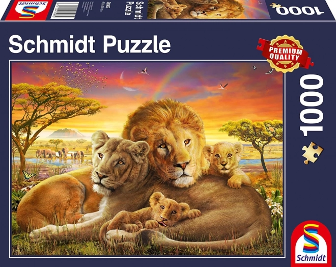 Puzzle Przytulające lwy 1000 kawałków