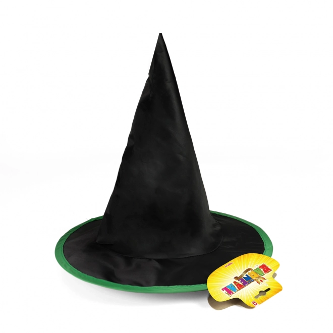 Dziecięcy kapelusz czarno-zielony czarownica/Halloween