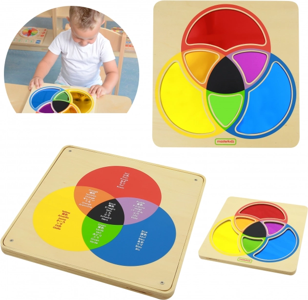 Edukacyjna tablica z kolorowym lustrem od Masterkidz