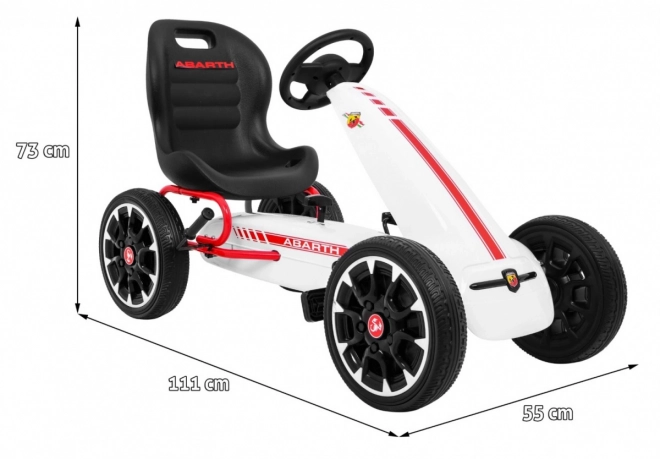 Gokart na pedały ABARTH biały