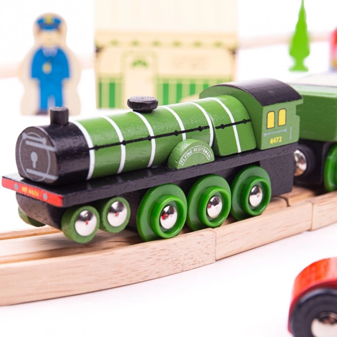 Drewniana kolejka Flying Scotsman