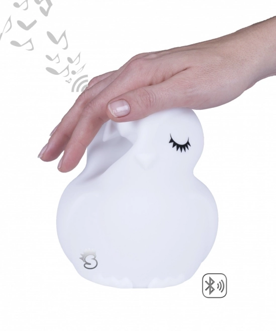 Silikonowa nocna lampka zmieniająca kolor z głośnikiem Bluetooth Światło Sowa HU HU HU HU HU