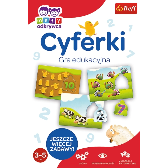 Edukacyjna gra Cyfry z serii Mały Odkrywca Trefl