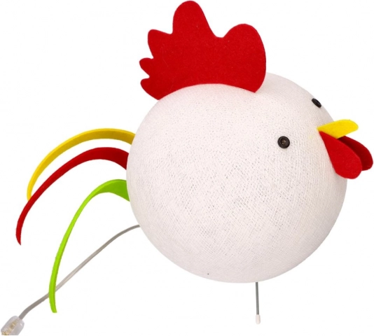 Zabawny koguci design do pokoju dziecięcego
