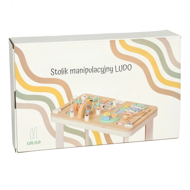 Drewniany Stolik Montessori dla Dzieci Lulilo