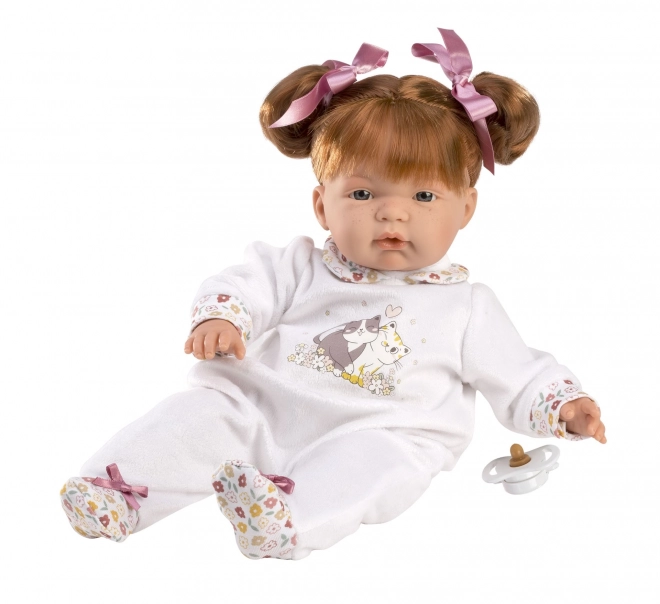 Llorens 13854 JOELLE - realistyczna lalka z miękkim materiałowym ciałem - 38 cm