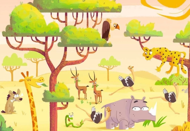 RAVENSBURGER Puzzle&Play: Safari 2x24 elementy