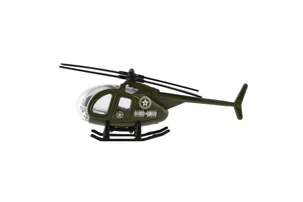 Metalowy i plastikowy helikopter dla dzieci 10 cm