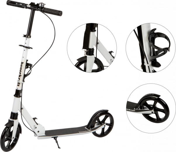 Płynna jazda dzięki dużym kołom i amortyzacji