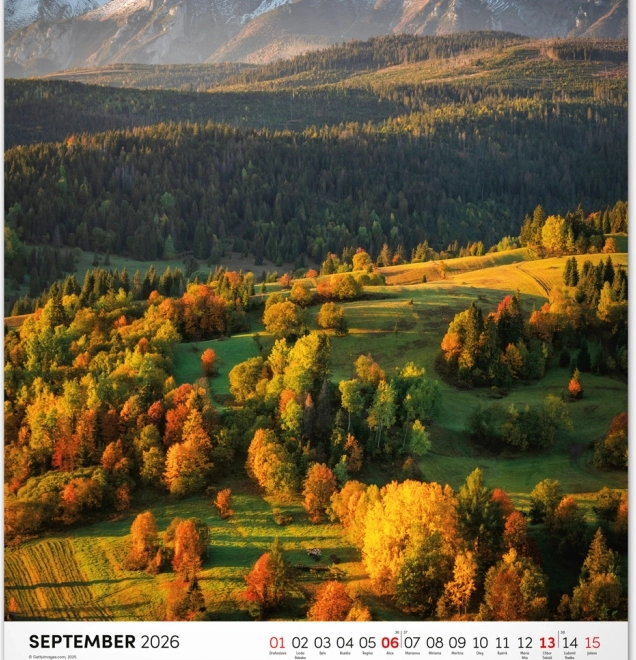 Kalendarz ścienny Tatry 2026