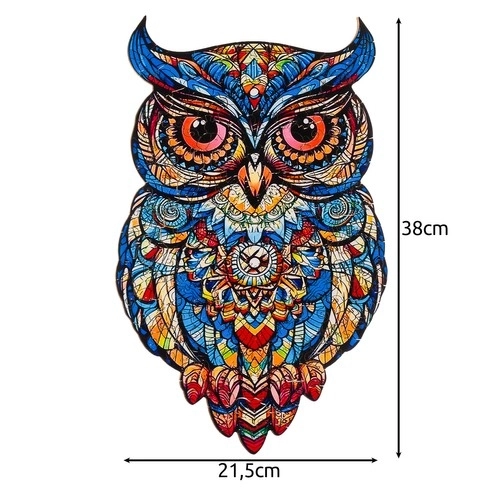 Drewniane puzzle sowa Kruzzel