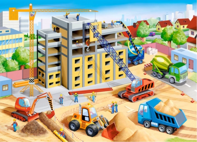 Puzzle 60 elementów Wielki plac budowy
