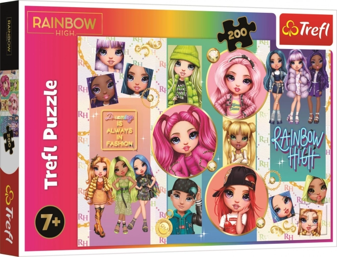 Puzzle 200 elementów Przyjaźń Rainbow High