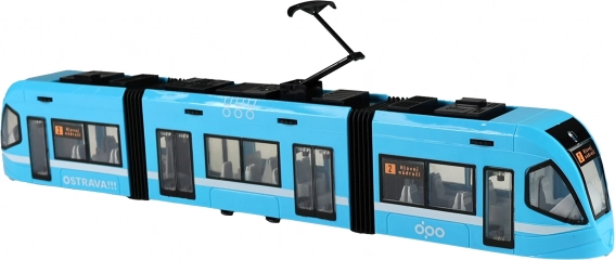 Nowoczesny tramwaj Ostrava niebieski 47 cm
