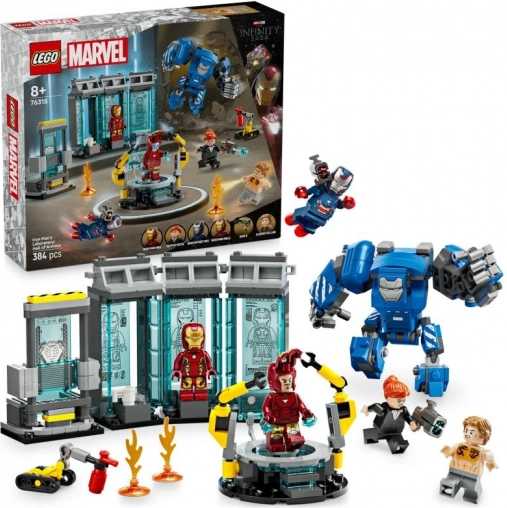 lego marvel laboratorium iron mana: zbrojownia 76315