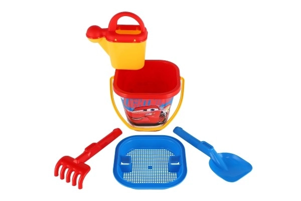 Zestaw do piasku Samochody plast 5szt 26x18cm w siatce 12m+ Wader