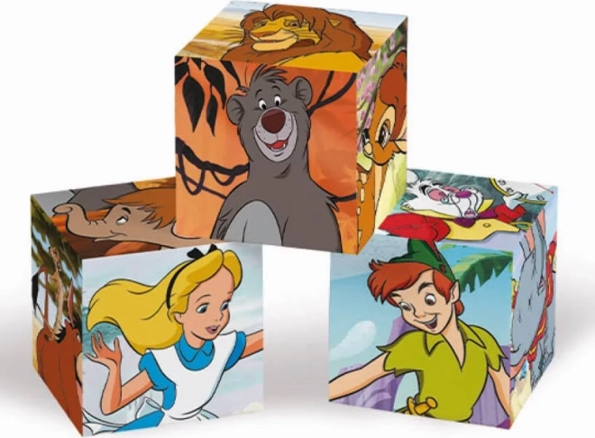 CLEMENTONI Obrazkowe kostki Disney klasyka, 6 kostek