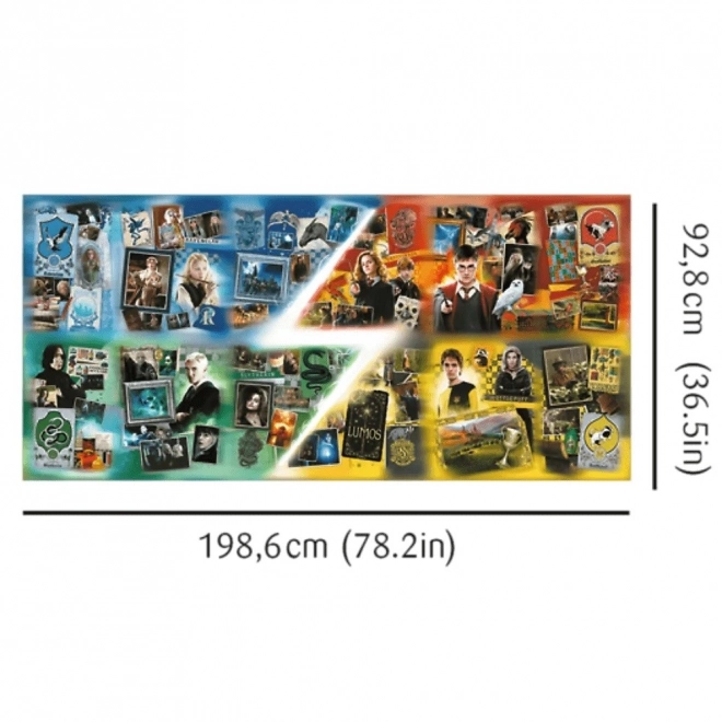 TREFL Puzzle UFT Harry Potter: Domy Hogwartu 9000 elementów