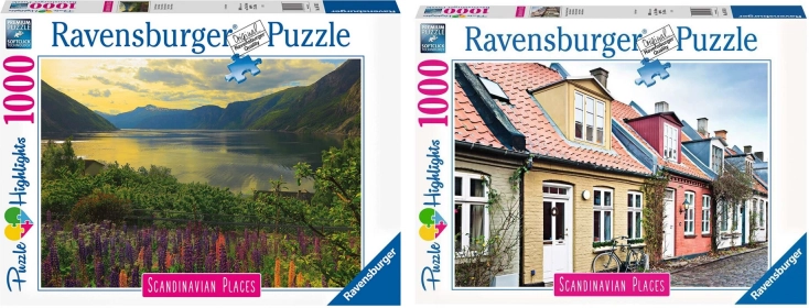 Zestaw dwóch puzzli 2 × 1000 elementów RAVENSBURGER