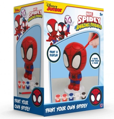Figurka Spidey do malowania – kreatywny zestaw z farbami i pędzelkiem