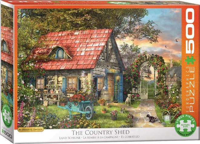 Puzzle Wiejska Szopa XL 500 elementów