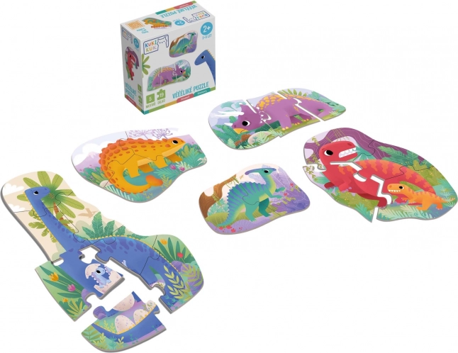 Duże puzzle dinozaury KukiKuk