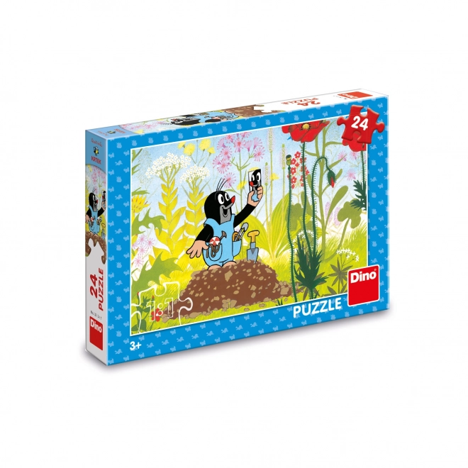 Krecik w spodniach puzzle 24 elementów