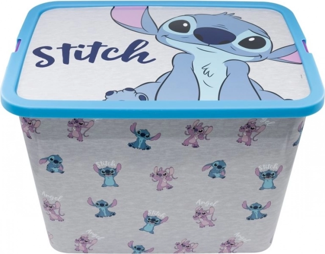 Pojemnik do przechowywania 23 l Stitch i Angel