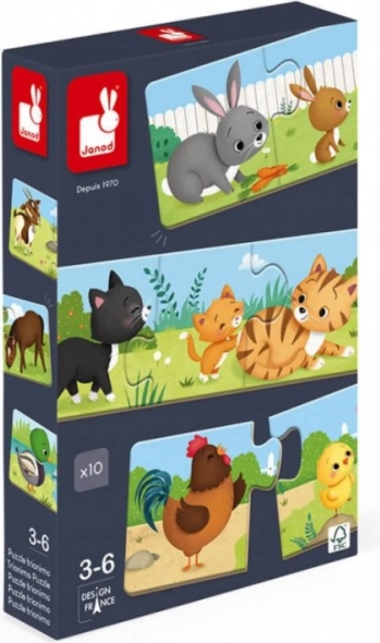 Dziecięce puzzle Farma 30 elementów - Janod