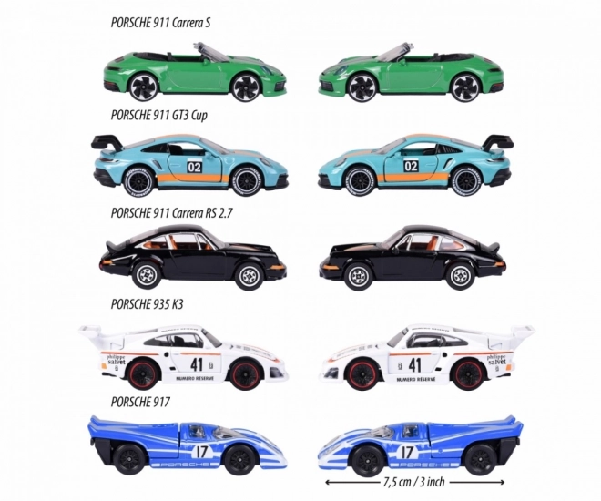 Majorette Porsche Motorsport Zestaw Prezentowy 5 szt.